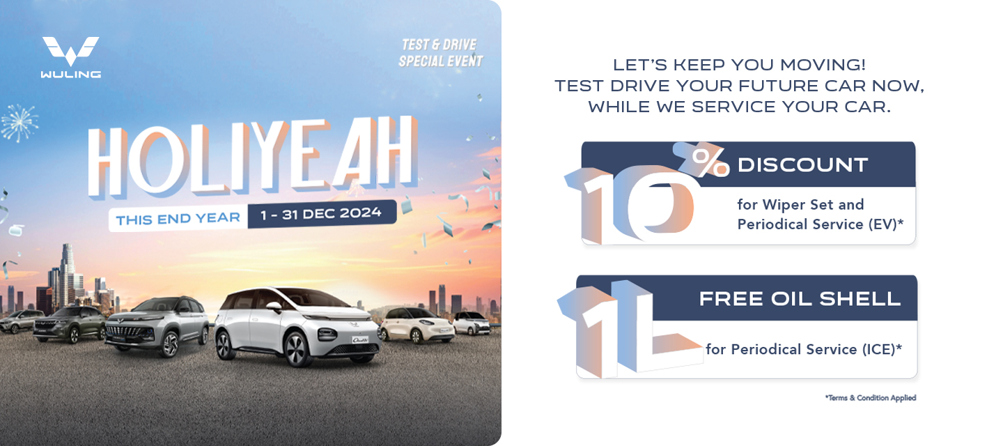 Liburan Akhir Tahun Pakai Mobil Wuling? Year End Service Jawabannya! Liburan Akhir Tahun Pakai Mobil Wuling? Year End Service Jawabannya!