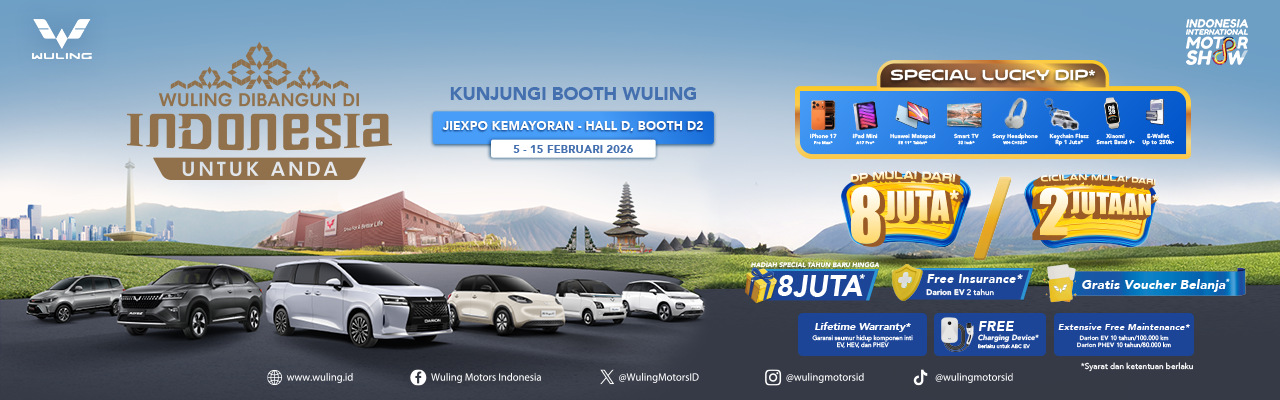 Wuling Hadir di IIMS 2026 dengan Beragam Promo Menarik