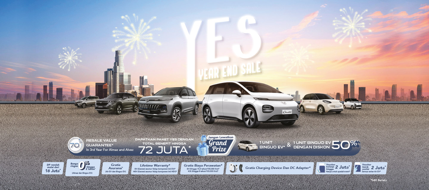 Sambut Akhir Tahun dengan Benefit Hingga Rp 72 Juta di Wuling YES 2024 Sambut Akhir Tahun dengan Benefit Hingga Rp 72 Juta di Wuling YES 2024